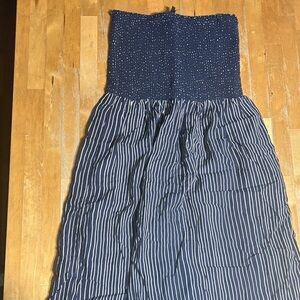 Rag & Bone Aster pinstripe strapless dress